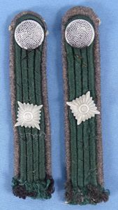 German Army Forestry Officer Shoulder Strap Set