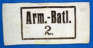 WWI German Arm.-Batl. 2. Armband