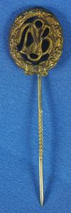 German 'DSB' Deutsche Sport Bund Bronze Stickpin by Steinhauer & …