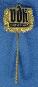 VDK Volksbund Deutsche Kriegsgraeberfuersorge (German War Graves Commission) Stickpin