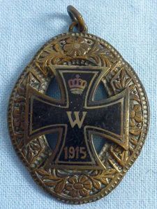1915 Iron Cross Enamel Pendant