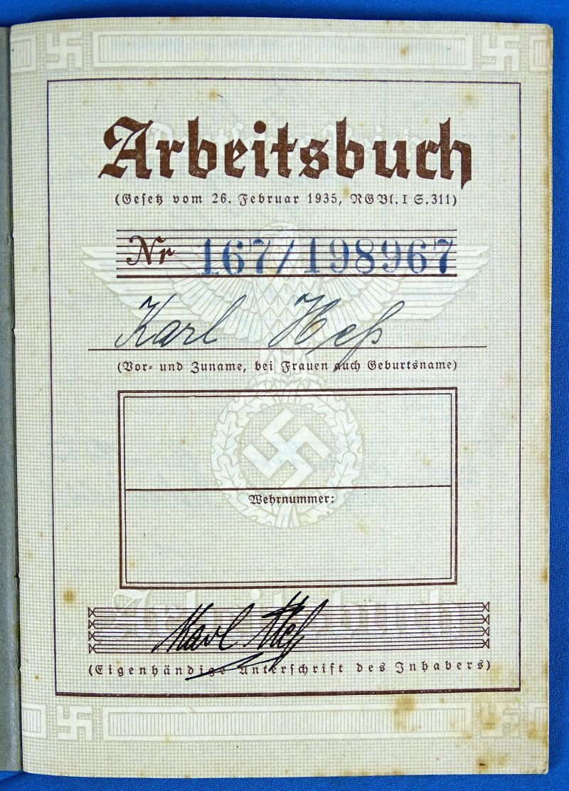 Third Reich Anti Partisan Badge Award Document and Civil Tax Inspector Appointment Group of One Man — image 7
