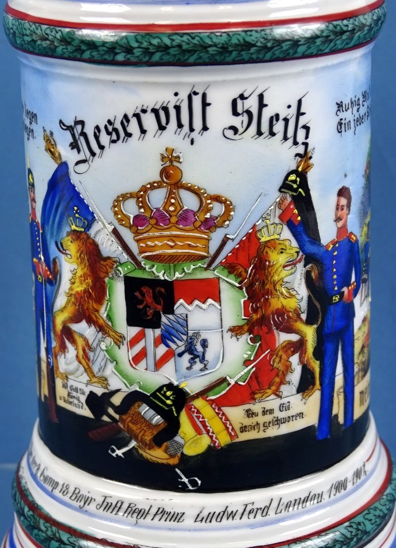 Named Imperial German 18th Royal Bavarian Infantry Regiment 'Prince Ludwig Ferdinand' Reservist Stein — image 2
