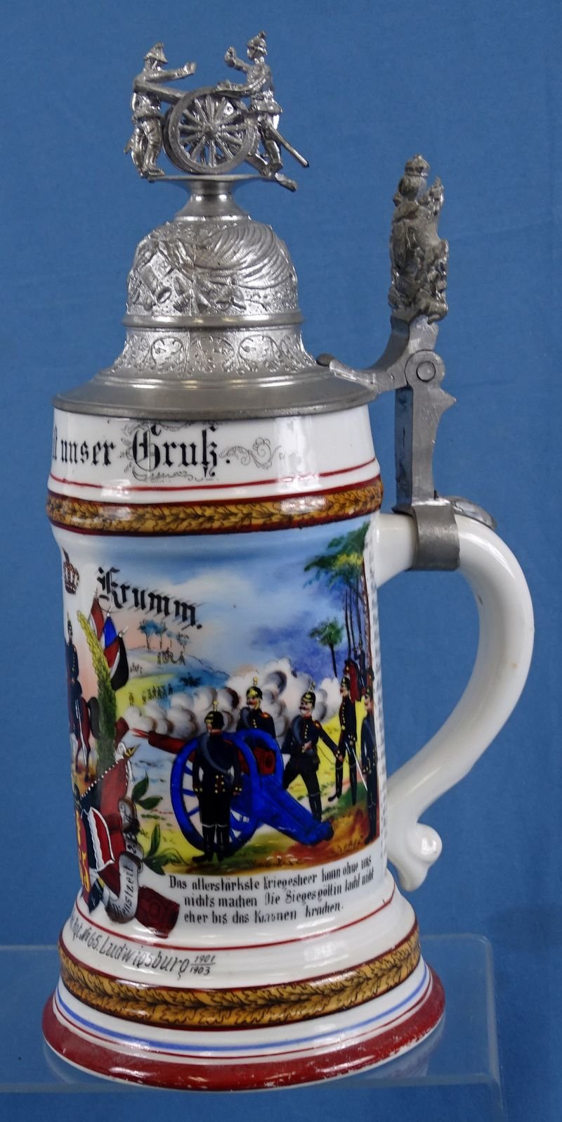 Named Imperial German 65th (4th Württemberg) Field Artillery Regiment Reservist Stein — image 2