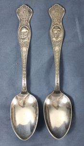Pair Kaiser Wilhelm II & Augusta Victoria Spoons