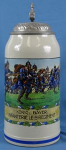 Large 3 Liter Imperial Bavarian Infanterie-Leib-Regiment Stein