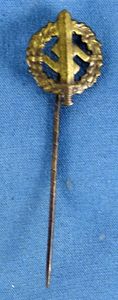 SA Bronze Sports Badge Stickpin RZM M1/6