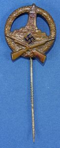 DRKB Deutscher Reichskriegerbund Bronze Shooting Award Stickpin