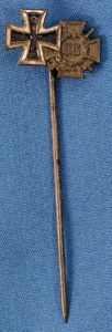 WWI Medals Stickpin with Iron Cross and Hindenburg Cross