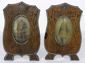 A Pair of Imperial German Soldier Photographs in Period Commemorative …