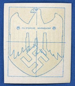 Unused WWII German Army Eagle Helmet Decal