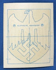 Unused WWII German Army Eagle Helmet Decal