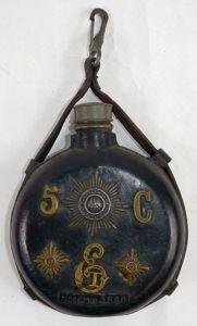 1890 Dated 3rd (Queen Elizabeth) Guards Grenadier Regiment Reservist Flask