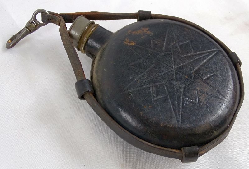 1890 Dated 3rd (Queen Elizabeth) Guards Grenadier Regiment Reservist Flask — image 3