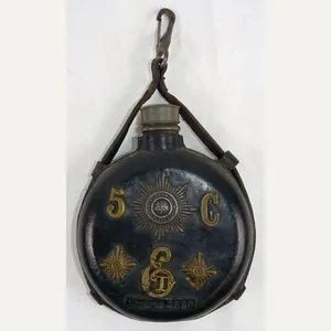 1890 Dated 3rd (Queen Elizabeth) Guards Grenadier Regiment Reservist Flask
