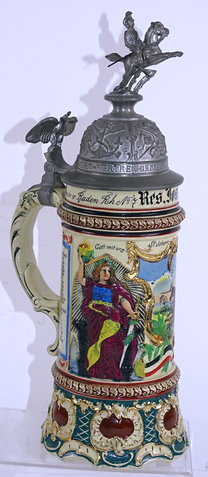 Named Imperial German 7th (Rhenish) Uhlan 'Archduke Frederick of Baden' Regiment Reservist Stein — image 3