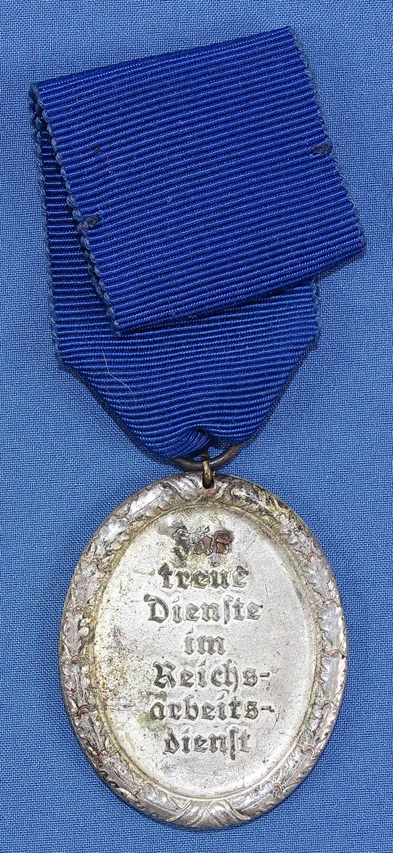 RAD Reichs Arbeitsdienst Labor Service 12 Year Service Medal — image 2