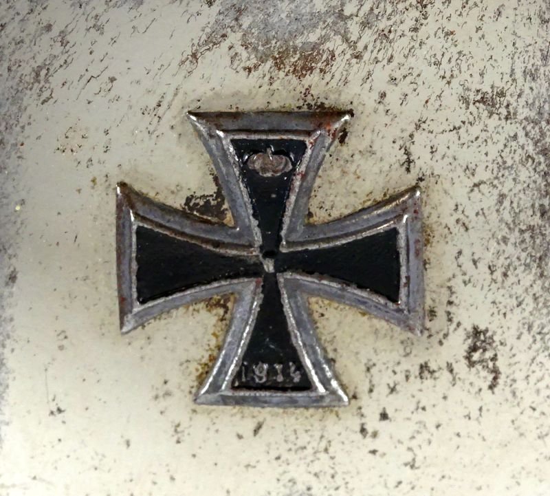 Imperial German Metal Container with Iron Cross Design Decoration — image 2