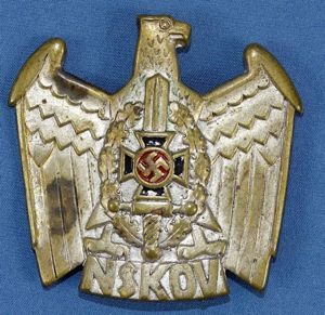 NSKOV Disabled Veterans Organization Member Cap Badge
