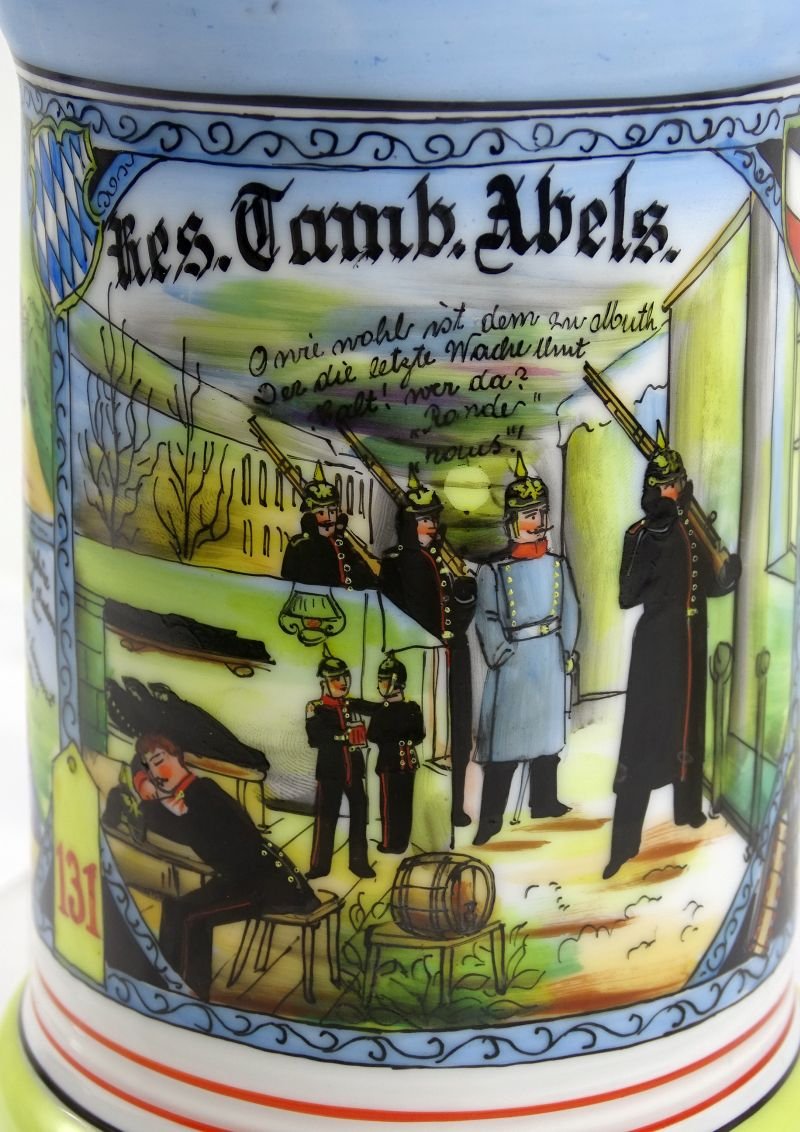 Imperial German 131st Infantry Regiment Reservist Stein of a Drummer — image 2