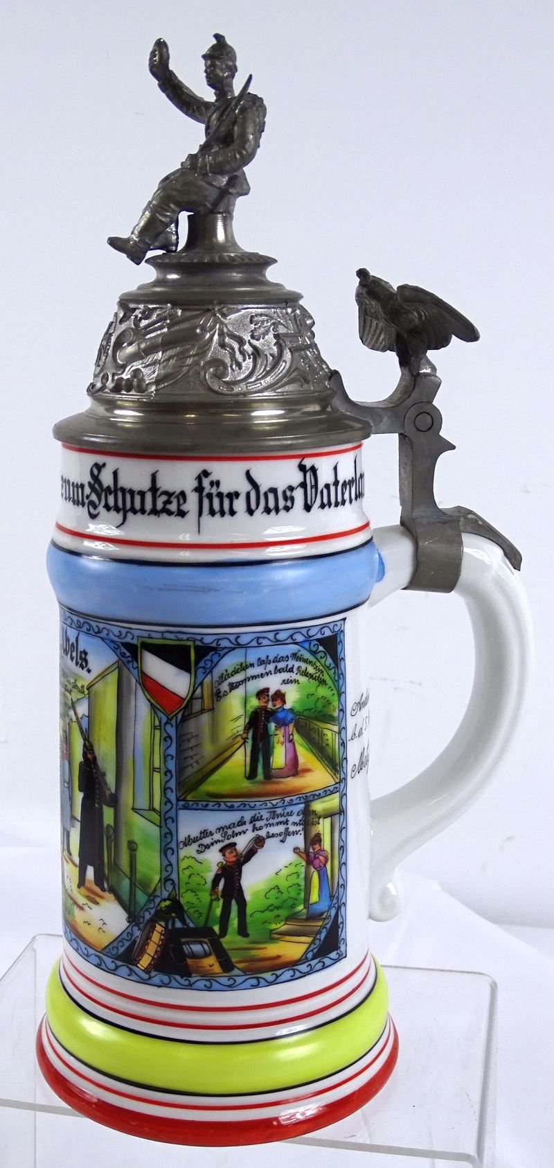 Imperial German 131st Infantry Regiment Reservist Stein of a Drummer — image 3