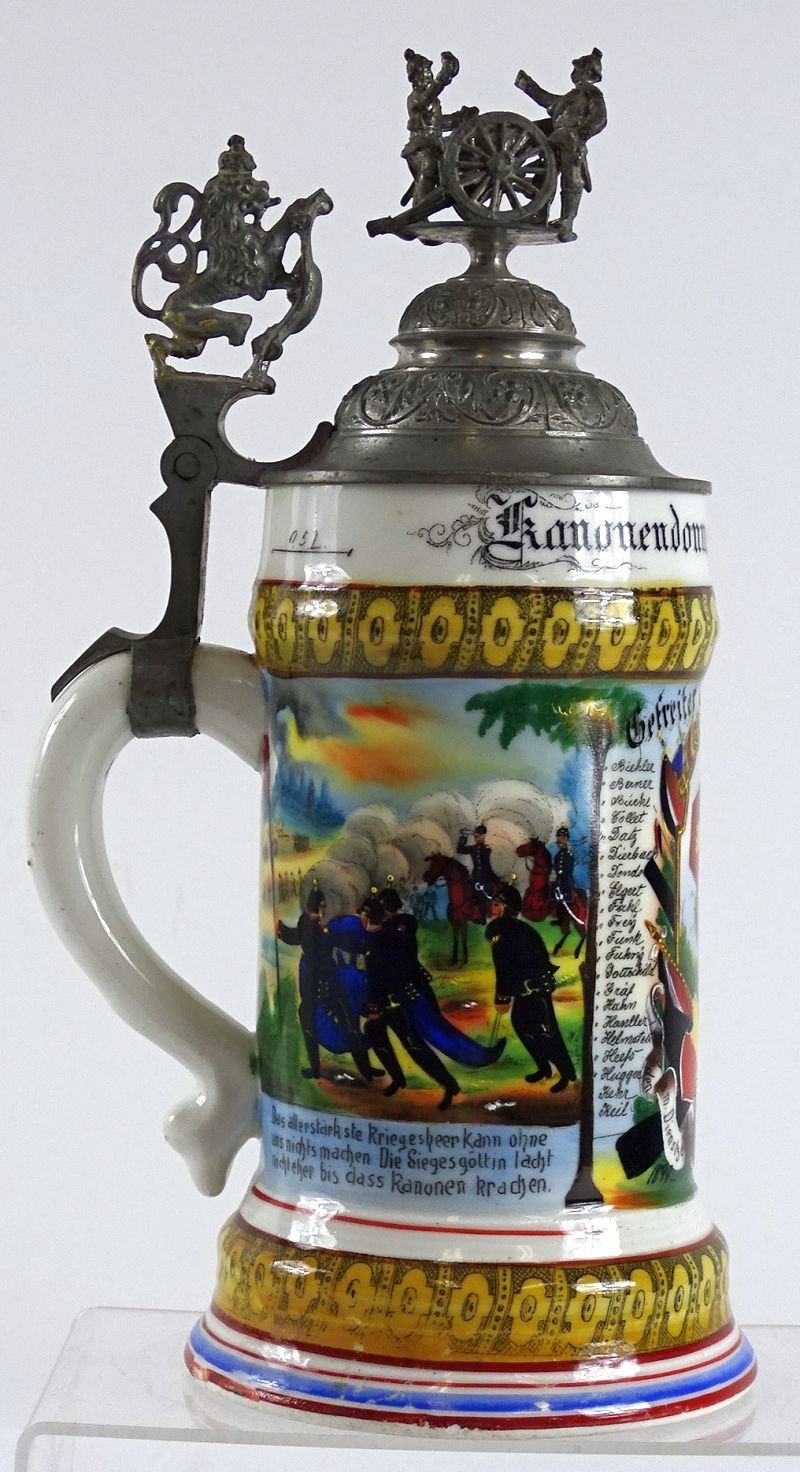 Imperial German 61st (2nd Grand Ducal Hessian) Field Artillery Reservist Stein — image 4