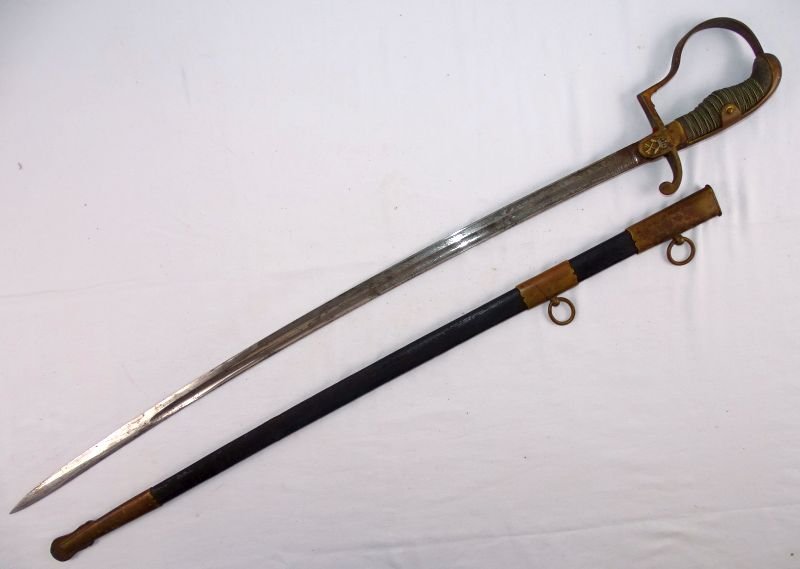 Imperial German Triple Etched Prussian Mining Officer Sword — image 2