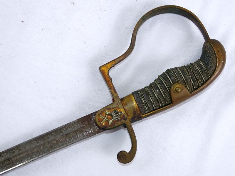 Imperial German Triple Etched Prussian Mining Officer Sword — image 7