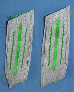 Pair German Army Panzer Grenadier Collar Tabs