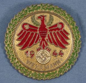 1944 Tirol Shooting Competition 'Wehrmann' Badge