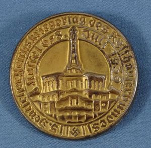 1936 Deutscher Reichskriegertag des Kyffhauserbundes Tinnie