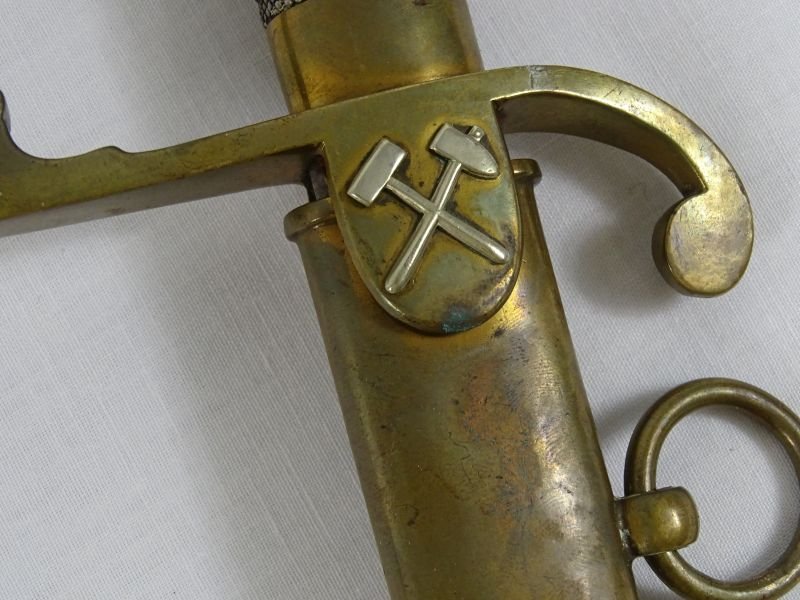 Imperial German Dove Head Triple Etched Blade Mining Service Official's Sword — image 2