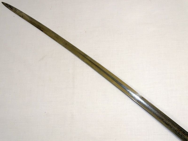 Imperial German Dove Head Triple Etched Blade Mining Service Official's Sword — image 6