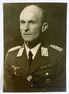 Large Portrait Photograph of Luftwaffe Generalleutnant Friedrich von Arnauld de …