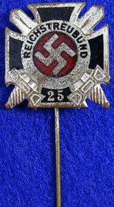 Reichstreubund 25 Year Member Lapel Badge