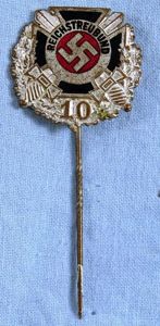 Reichstreubund 10 Year Member Lapel Badge