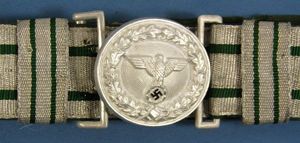 Third Reich Forest Service Officer Brocade Dress Belt