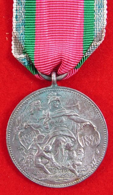 1896 Duke Frederich I Of Anhalt Silver Jubilee Medal — image 2