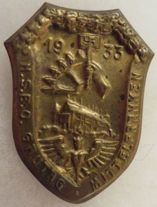 1933 N.S.B.O. Gau Tag Mittlefranken Tinnie