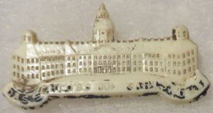 1941-42 KWHW Das Schloss in Karlsruhe Plastic Tinnie