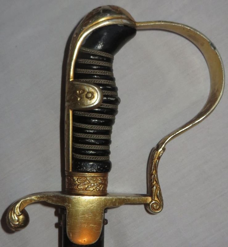 WKC Triple Etched Blade Dove Head Officer's Sword — image 2