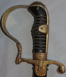 WKC Triple Etched Blade Dove Head Officer's Sword