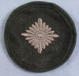 Army Oberschutze Rank Pip on Green HBT Wool