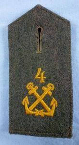 Single Enlisted Slip On Coast Artillery Shoulder Strap
