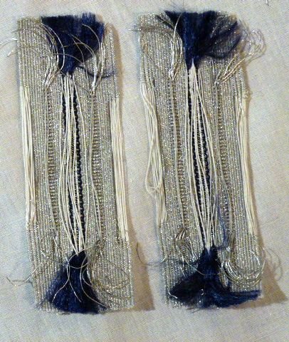 Pair German Army Engineer Dress Tunic Collar Tabs — image 2