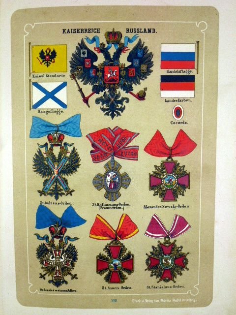 1884-87 Two Volumes Set on 'Orden, Wappen und Flaggen' — image 5