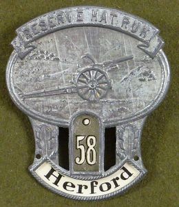 Reserve Hat Ruh 58th Regiment Herford Tinnie