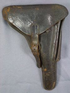 Uncommon 1906 Commercial Luger Leather Holster