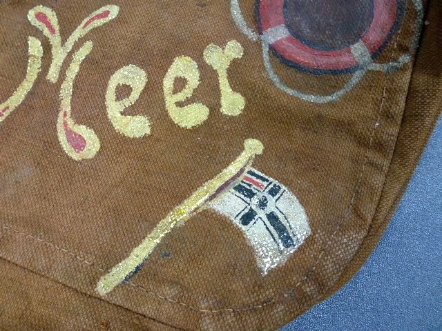Named Decorated German Navy Haversack Bread Bag — image 3