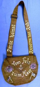 Named Decorated German Navy Haversack Bread Bag